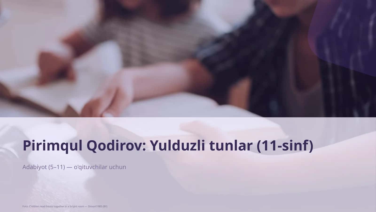 Yulduzli tunlar (11-sinf)