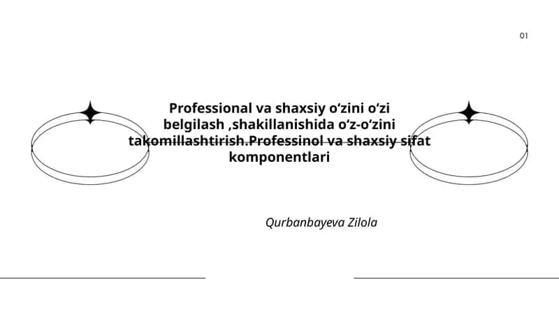 Kasbiy va shaxsiy o'zini o'zi belgilash nazariyasi va tamoyillari