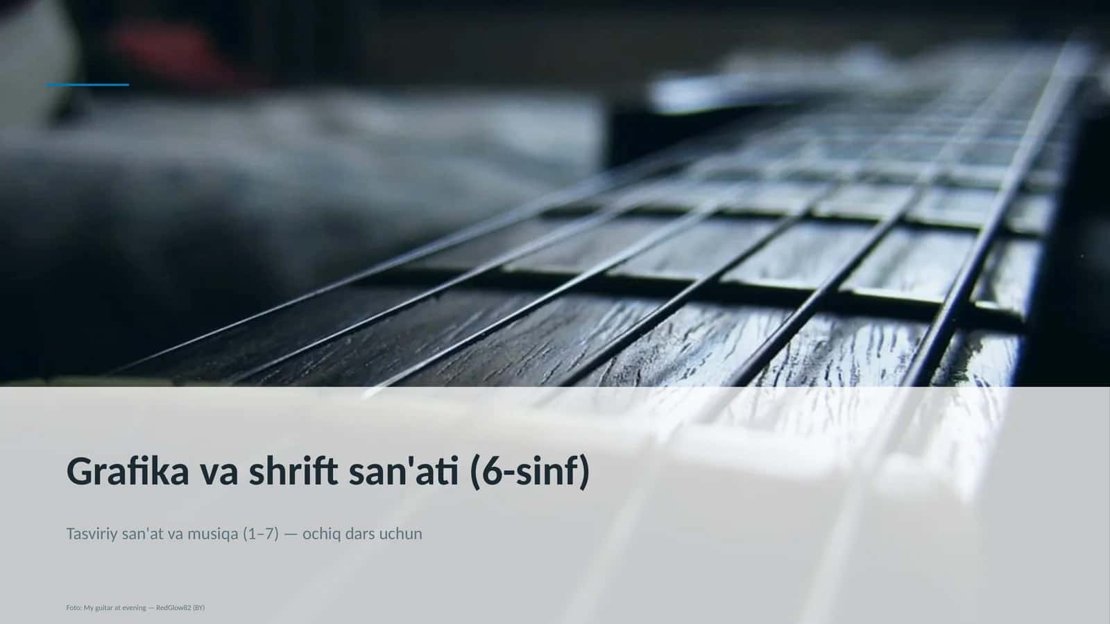 Grafika va shrift san'ati (6-sinf)