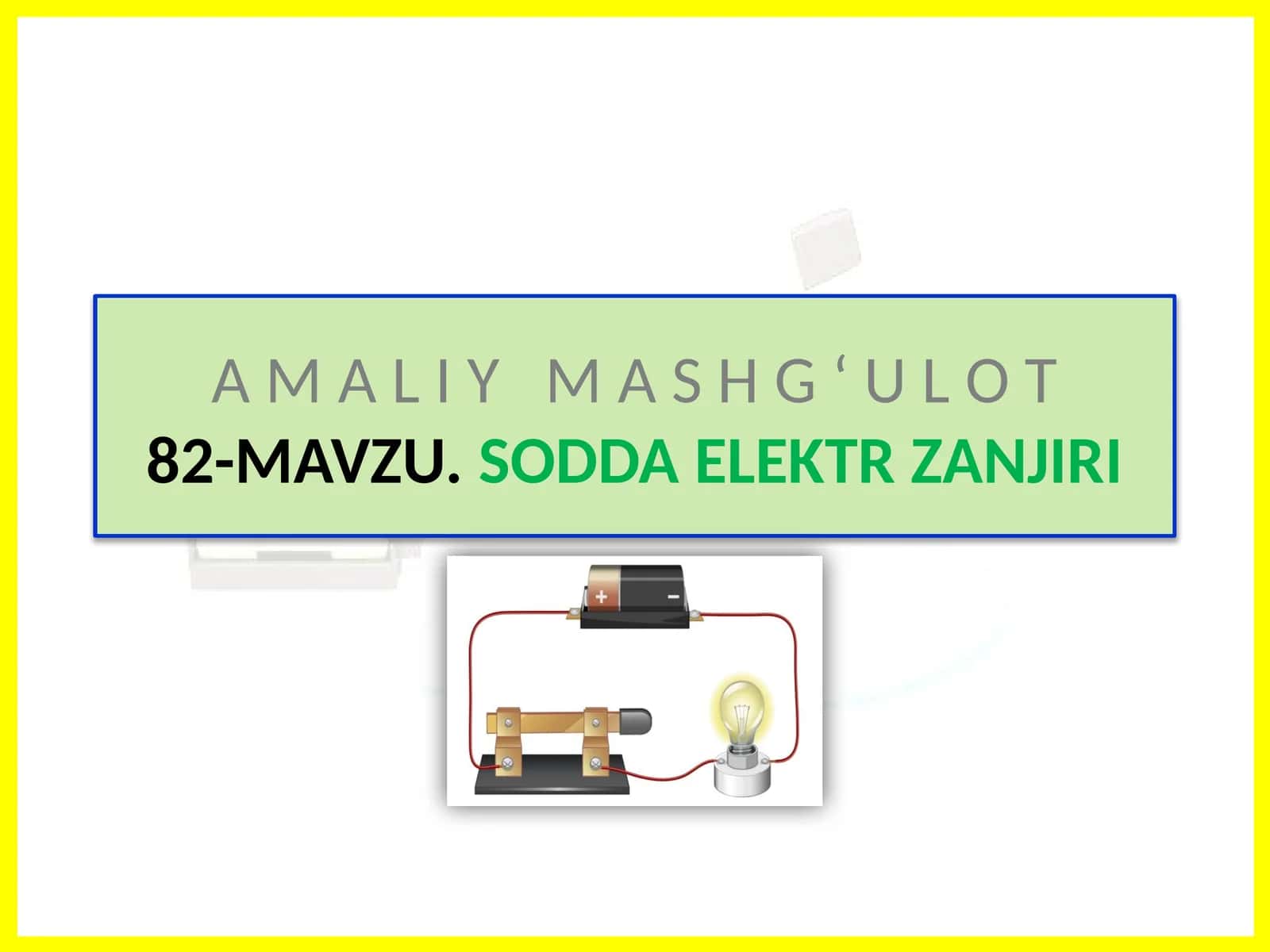 SODDA ELEKTR ZANJIRI