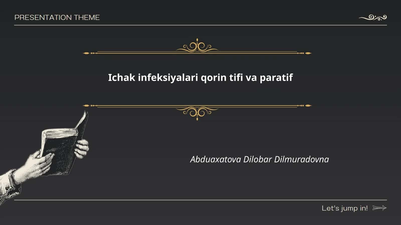 Ichak infeksiyalari qorin tifi va paratif