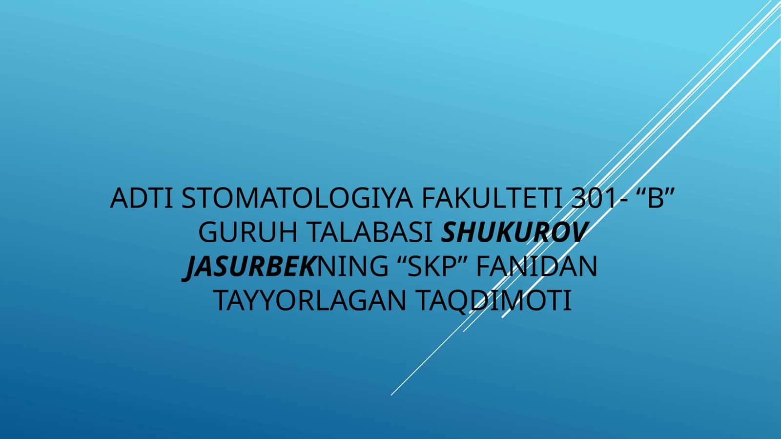 Bolalar va o'smirlarda stomatologik kasalliklar profilaktikasini o'tkazishning o'ziga xos xususiyatlari. Homilador ayollarda stomatologik kasalliklar profilaktikasi