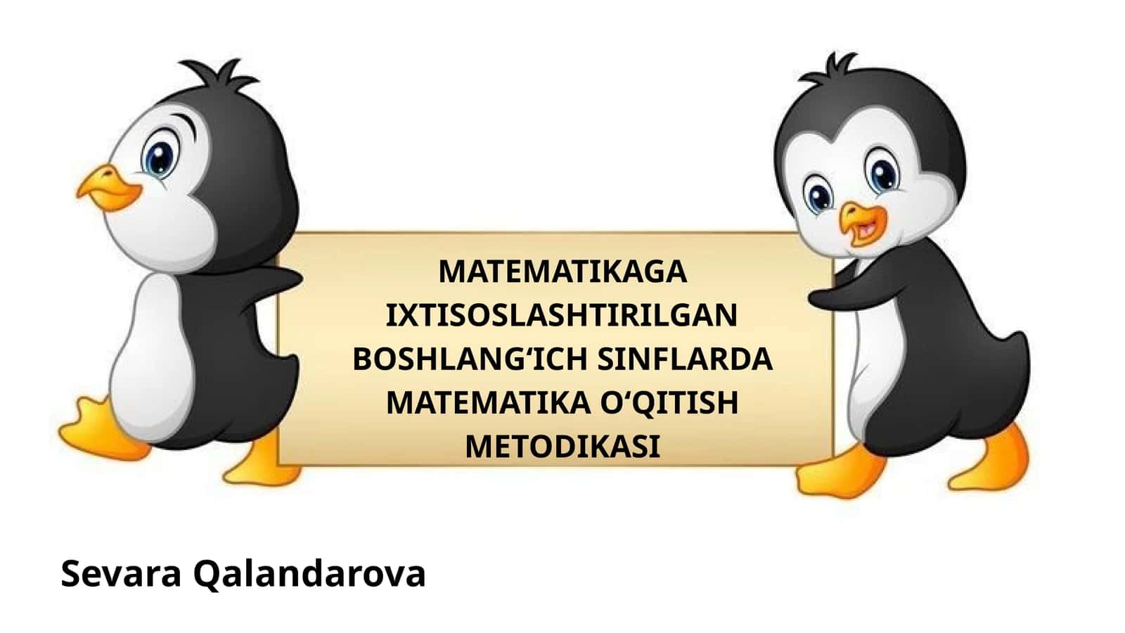 MATEMATIKAGA IXTISOSLASHTIRILGAN BOSHLANG‘ICH SINFLARDA MATEMATIKA O‘QITISH METODIKASI