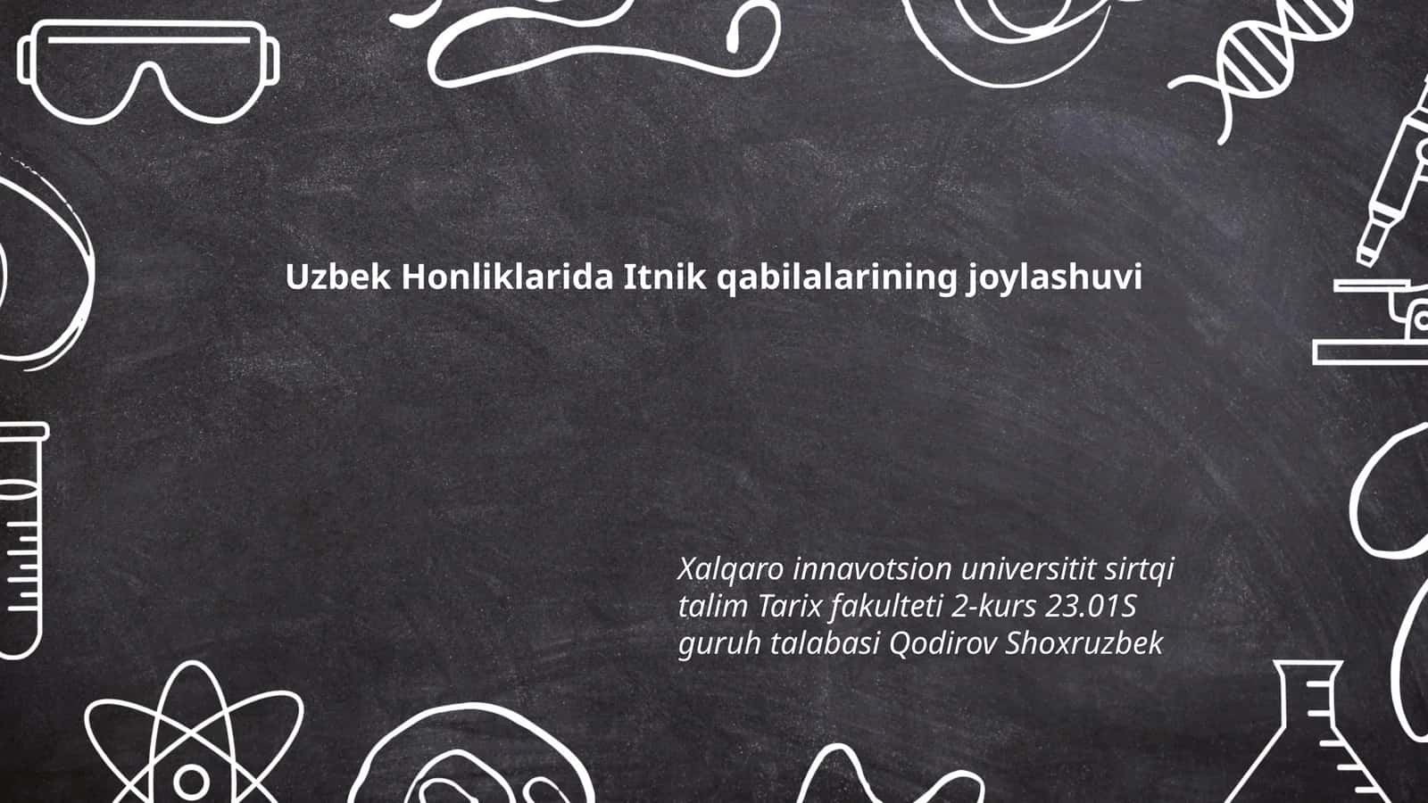 Itnik qabilalarining joylashuvi