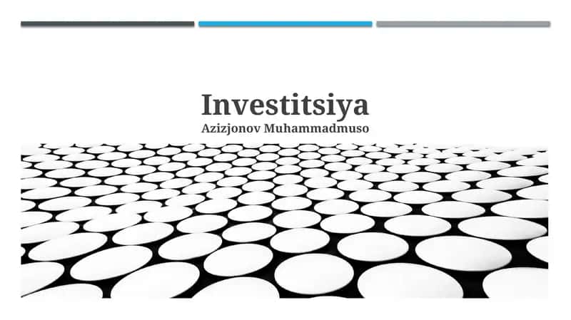 Investitsiya