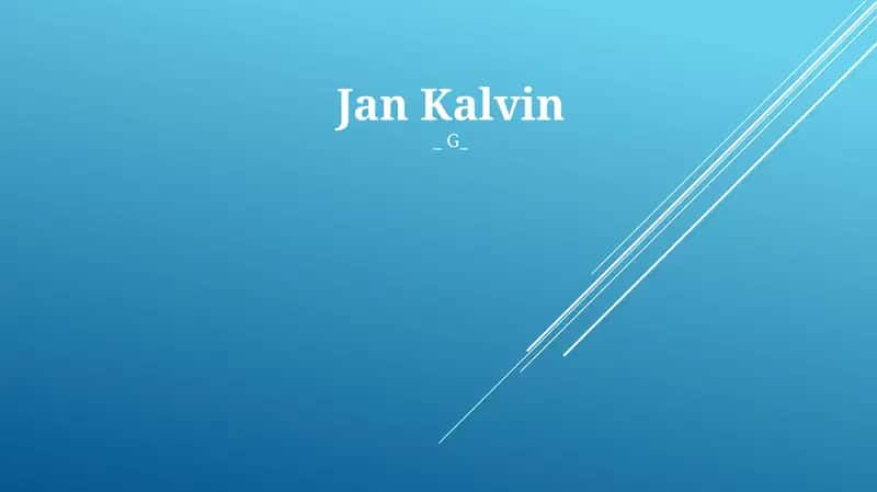 Jan Kalvin