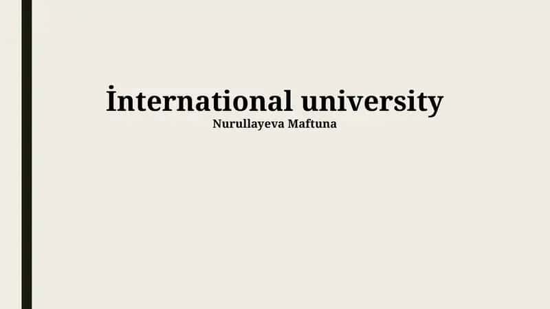 International University