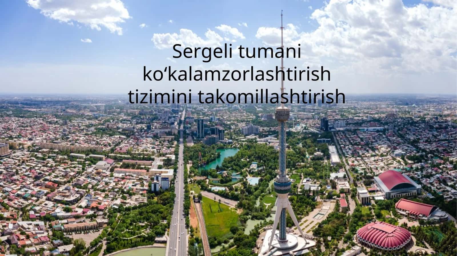 Sergeli tumani ko‘kalamzorlashtirish va tizimini takomillashtirish