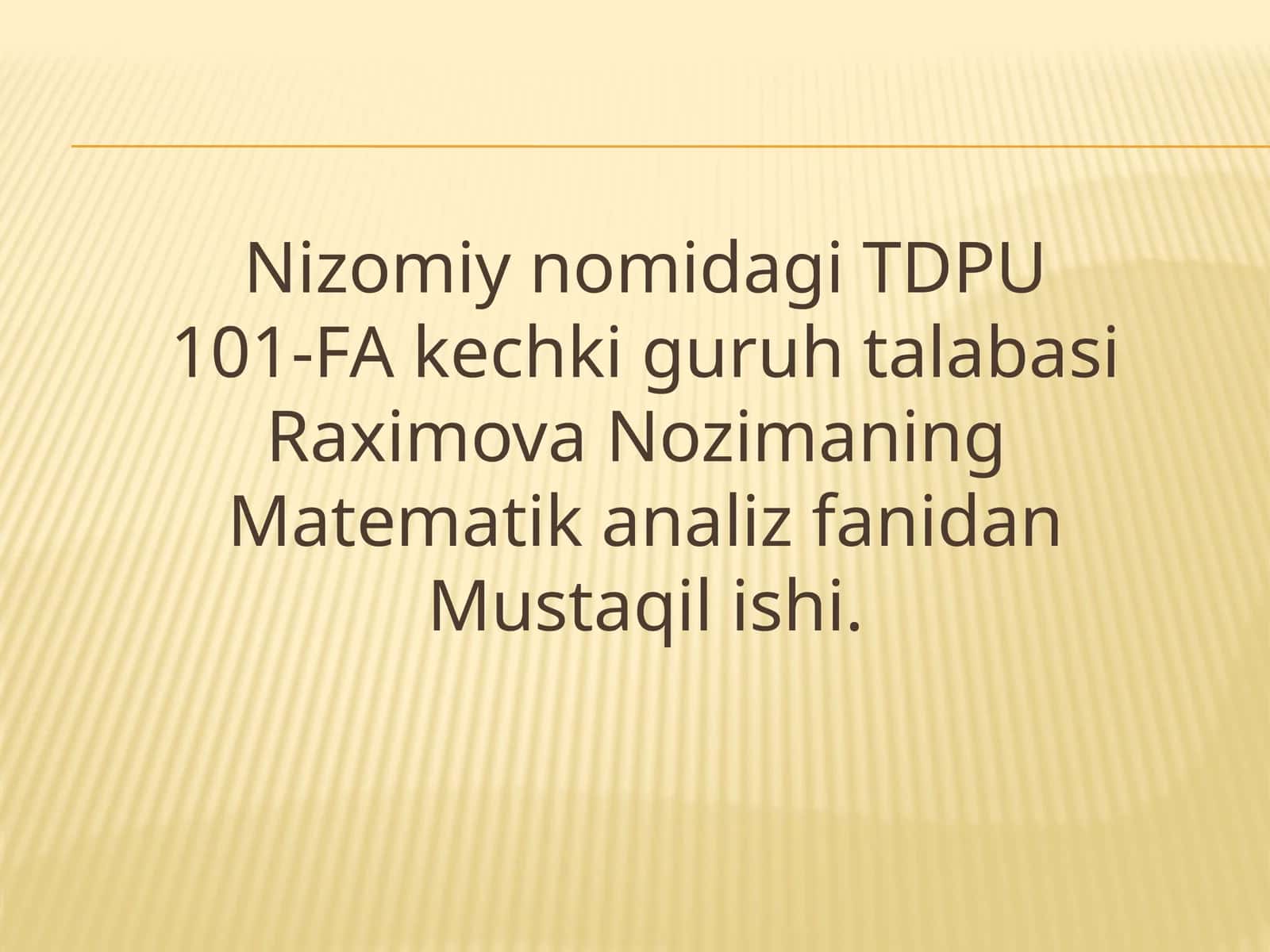 Mustaqilizatsiyadagi matematika