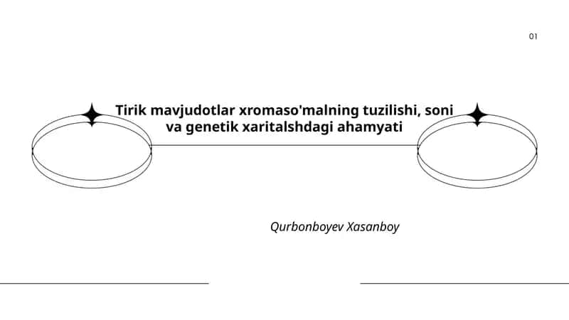Tirik mavjudotlar xromaso'malning tuzilishi