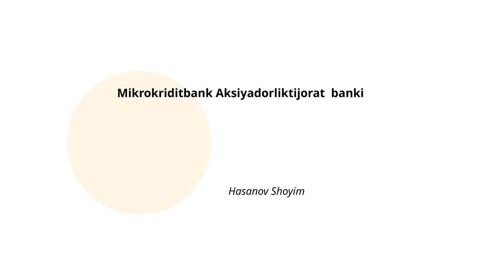 Mikrokriditbank Aksiyadorliktijorat banki