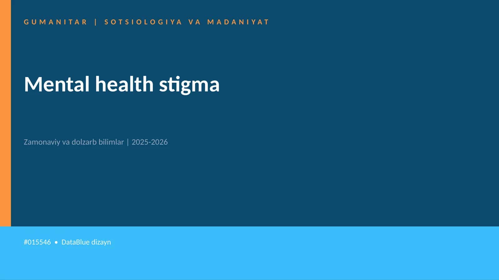 Mental health stigma