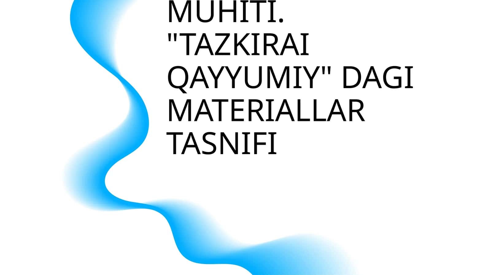 QO'QON ADABIY MUHITI. "TAZKIRAI QAYYUMIY" DAGI MATERIALLAR TASNIFI
