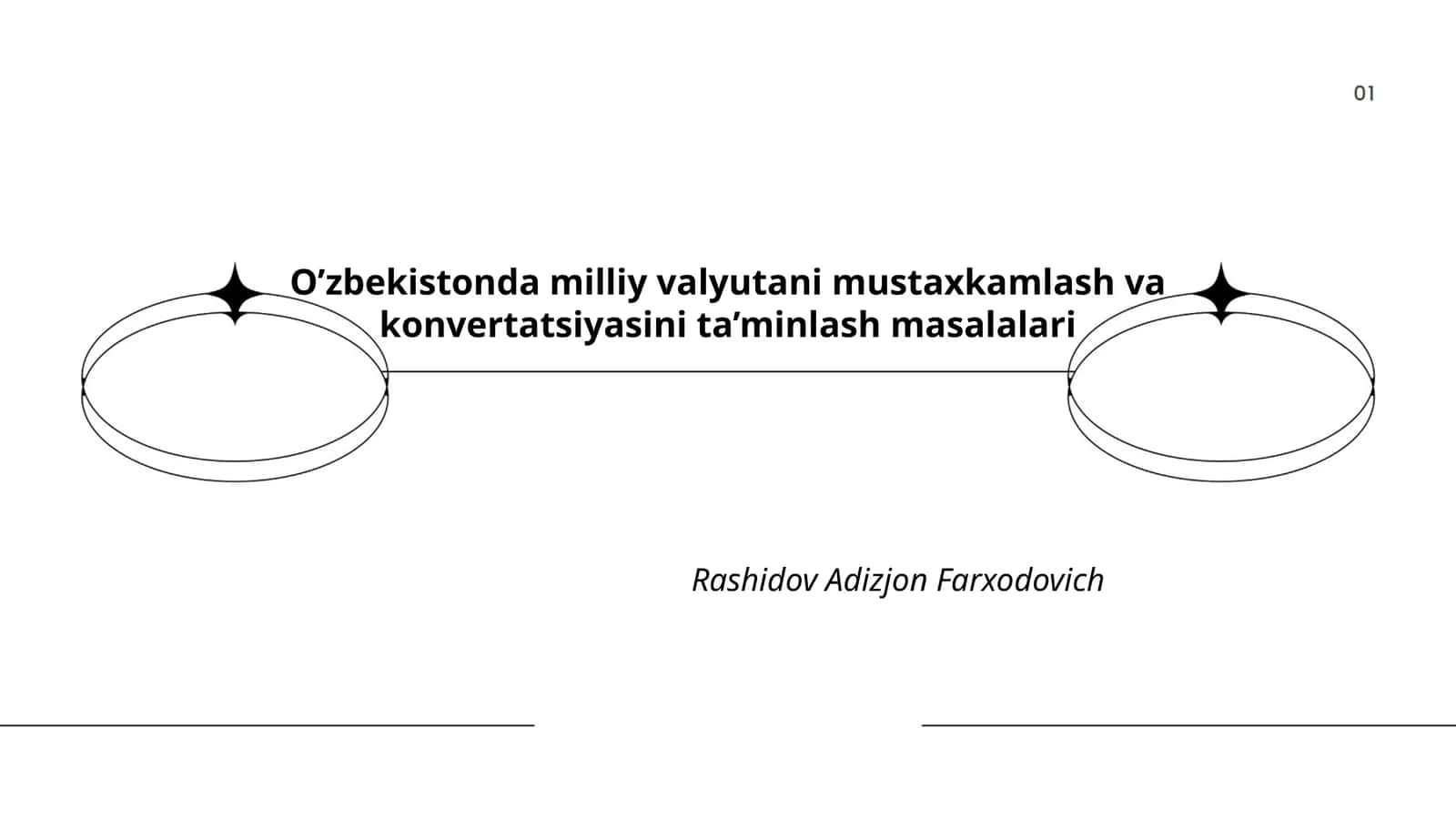 O’zbekistonda milliy valyutani mustaxkamlash va konvertatsiyasini ta’minlash masalalari