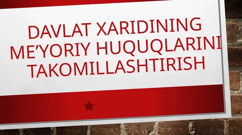 Davlatxaridining me’yoriy huquqlari