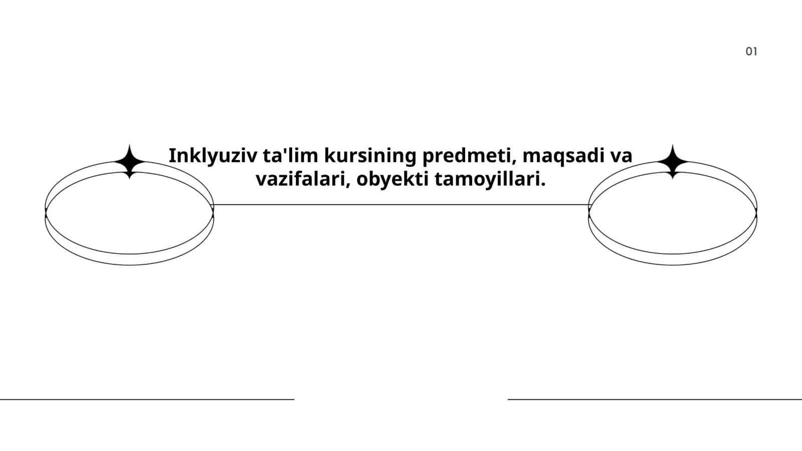 Inklyuziv ta'lim kursining predmeti, maqsadi va vazifalari, obyekti tamoyillari