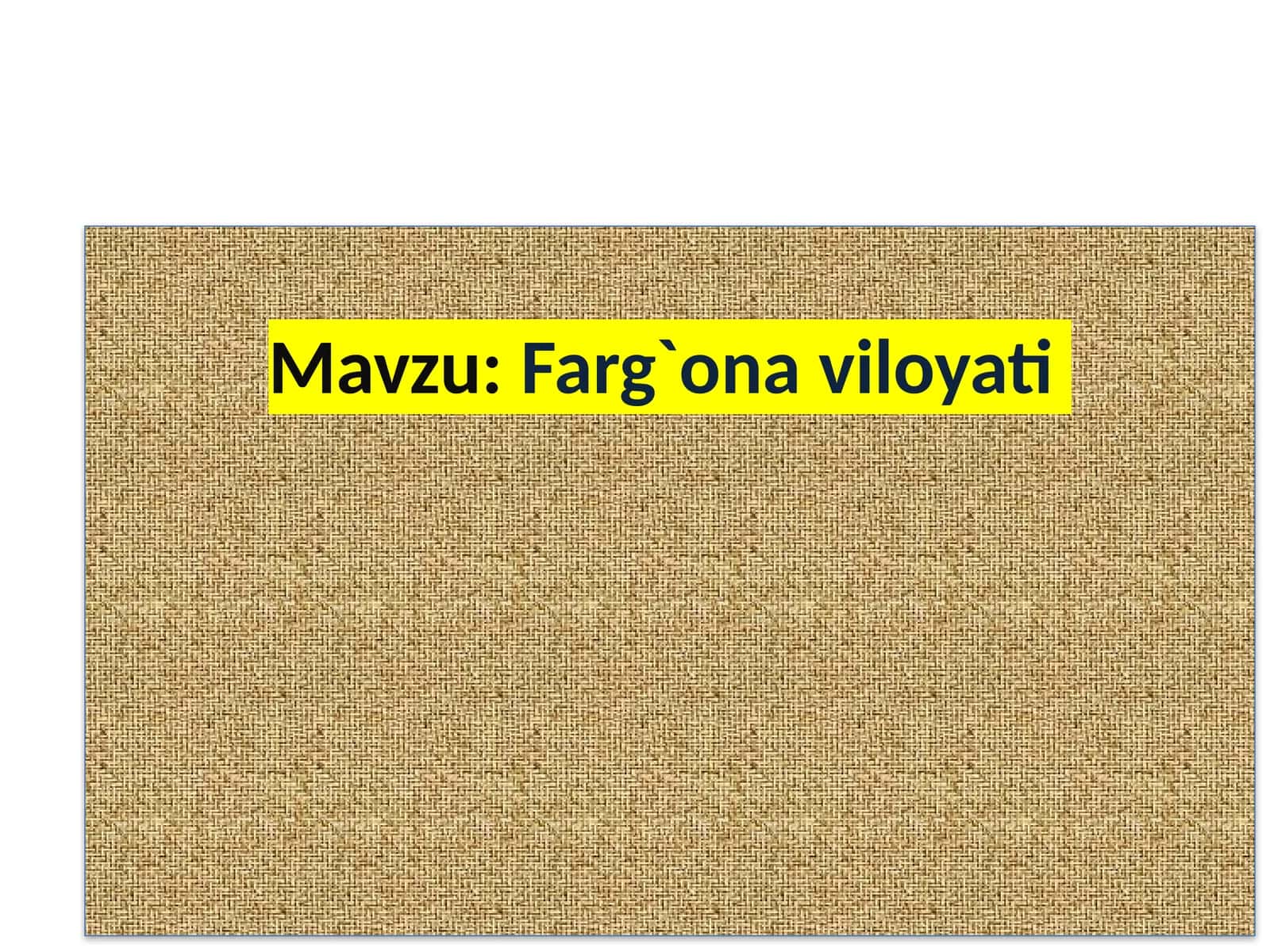 Farg`ona viloyati