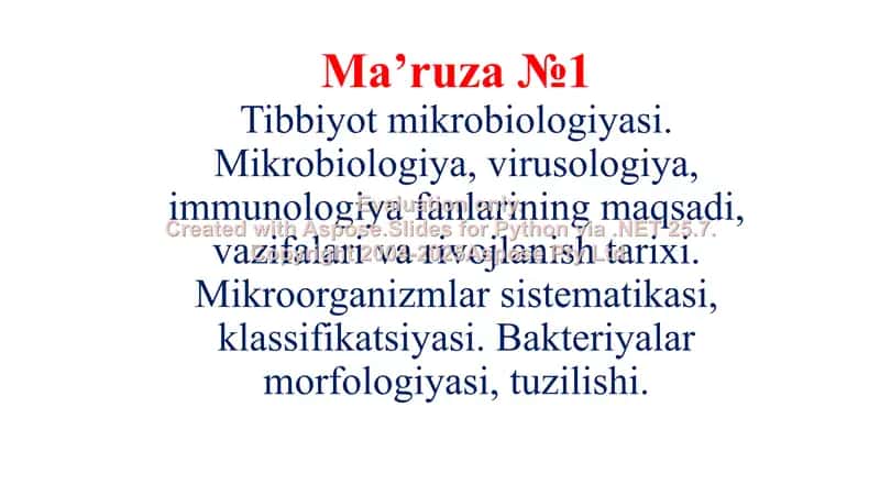 Tibbiyot mikrobiologiyasi
