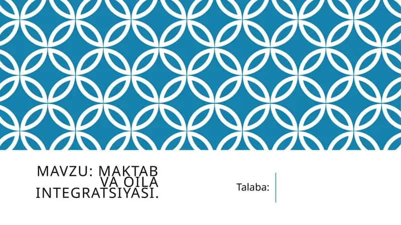 Maktabvaoilaintegratsiyasi