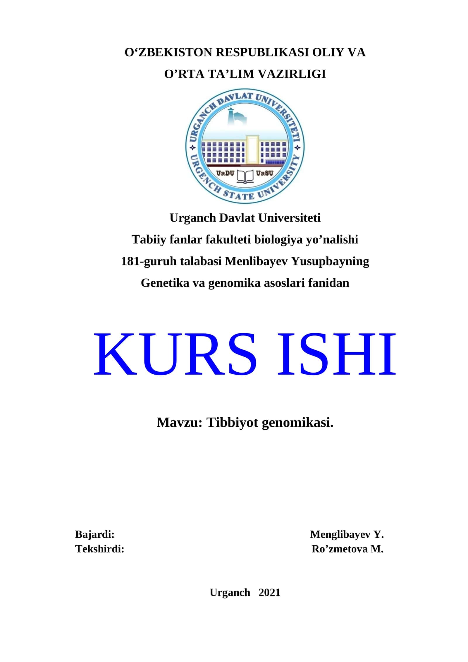 Tibbiyot genomikasi