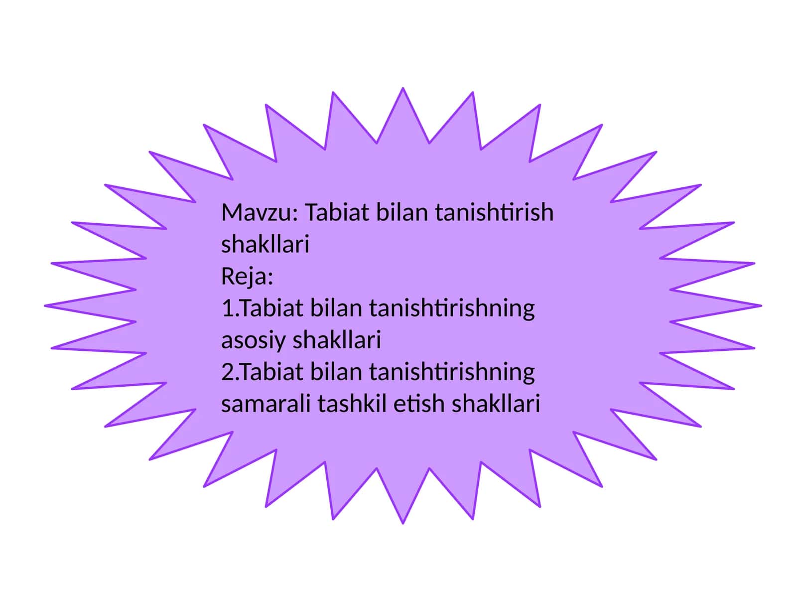 Tabiatbilantanishtirishshakllari