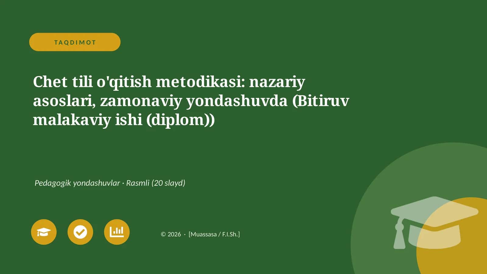 Chet tili o'qitish metodikasi: nazariy asoslari, zamonaviy yondashuvda