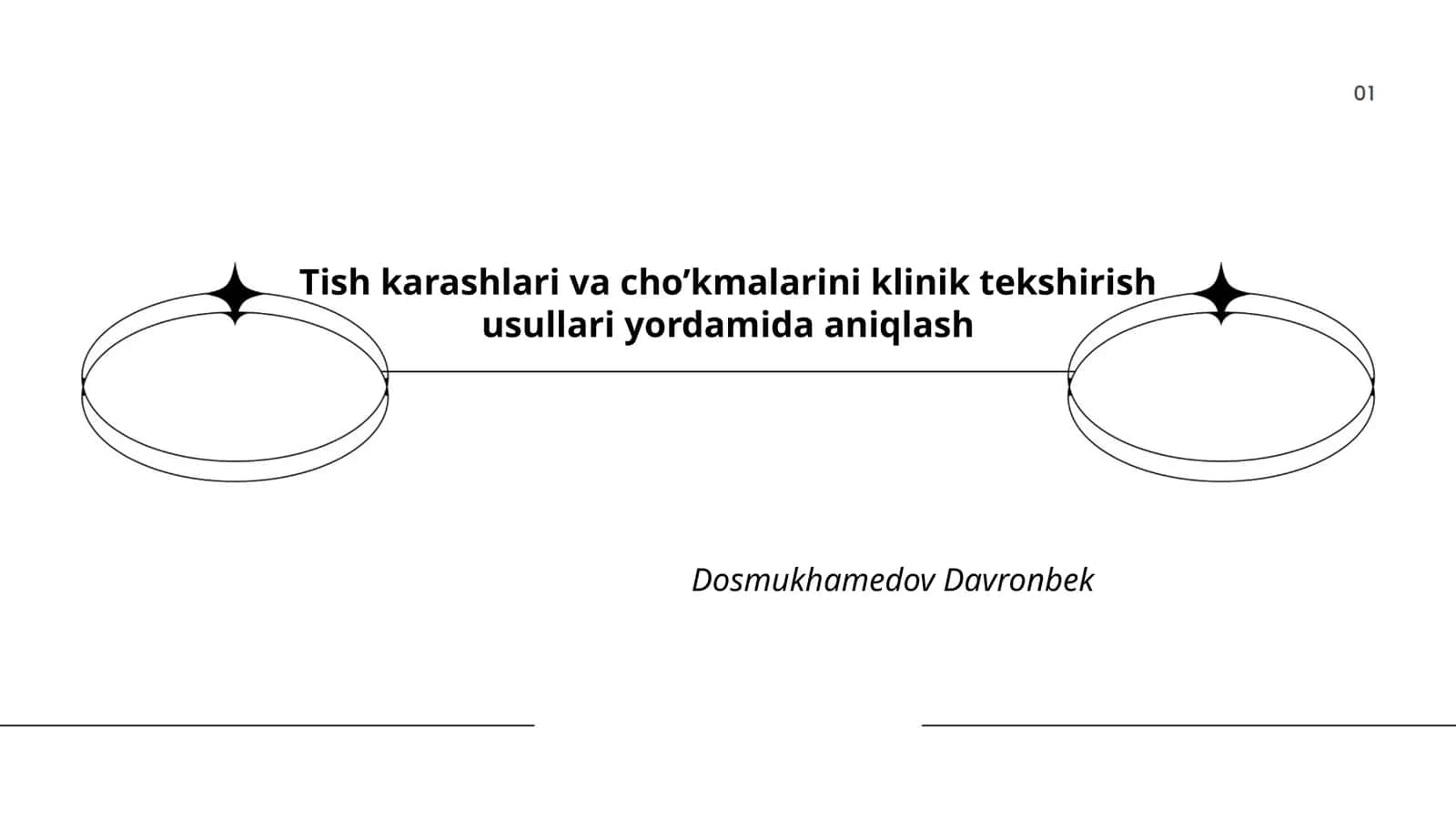 Tish karashlari va cho’kmalarini klinik tekshirish usullari yordamida aniqlash