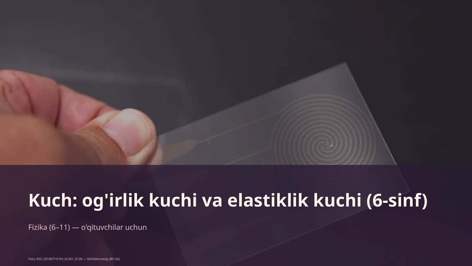 Fizika (6–11) — o'qituvchilar uchun