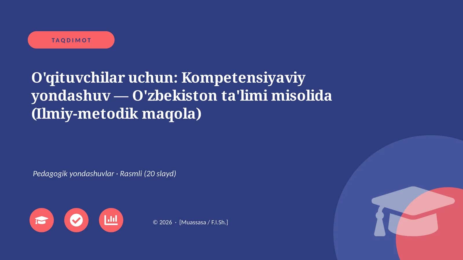 Kompetensiyaviy yondashuv — O'zbekiston ta'limi misolida (Ilmiy-metodik maqola)