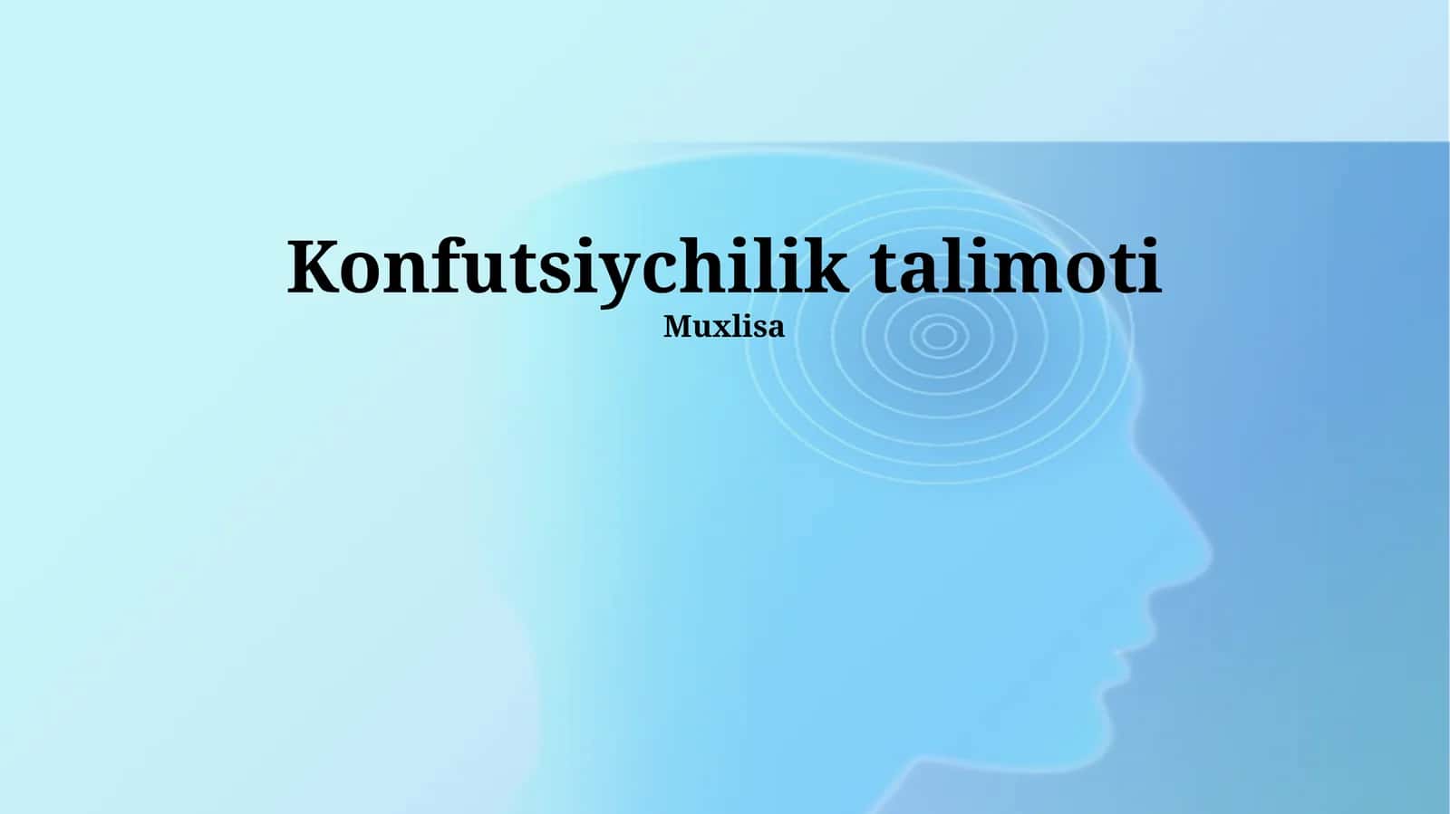 Konfutsiychilik talimoti