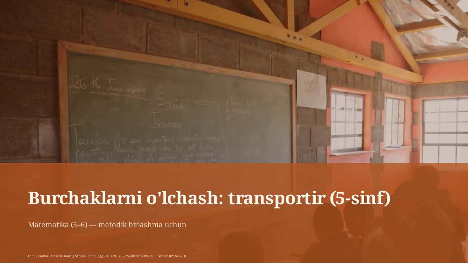 Burchaklarni o'lchash: transportir (5-sinf)