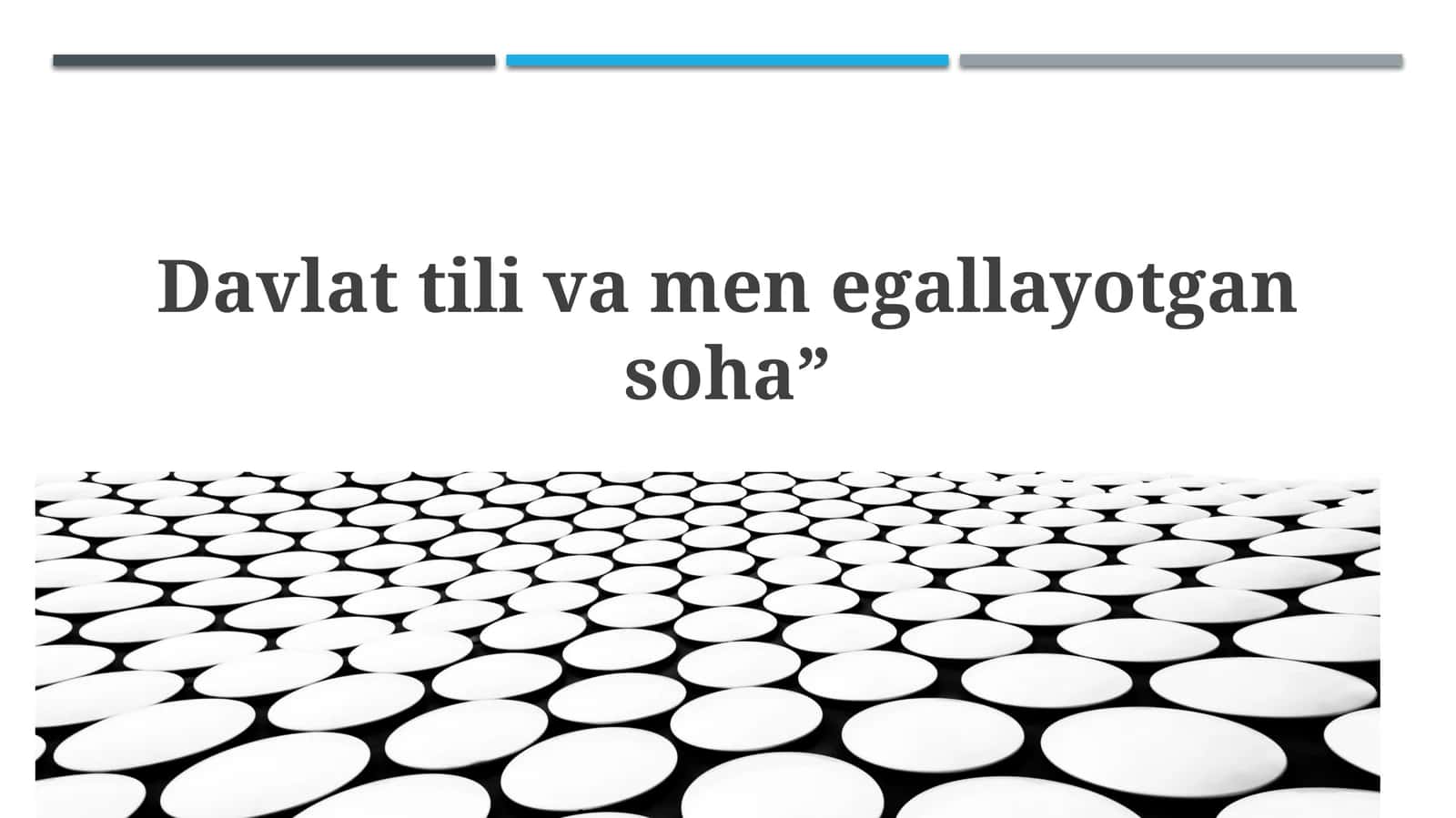 Davlat tili asoslari