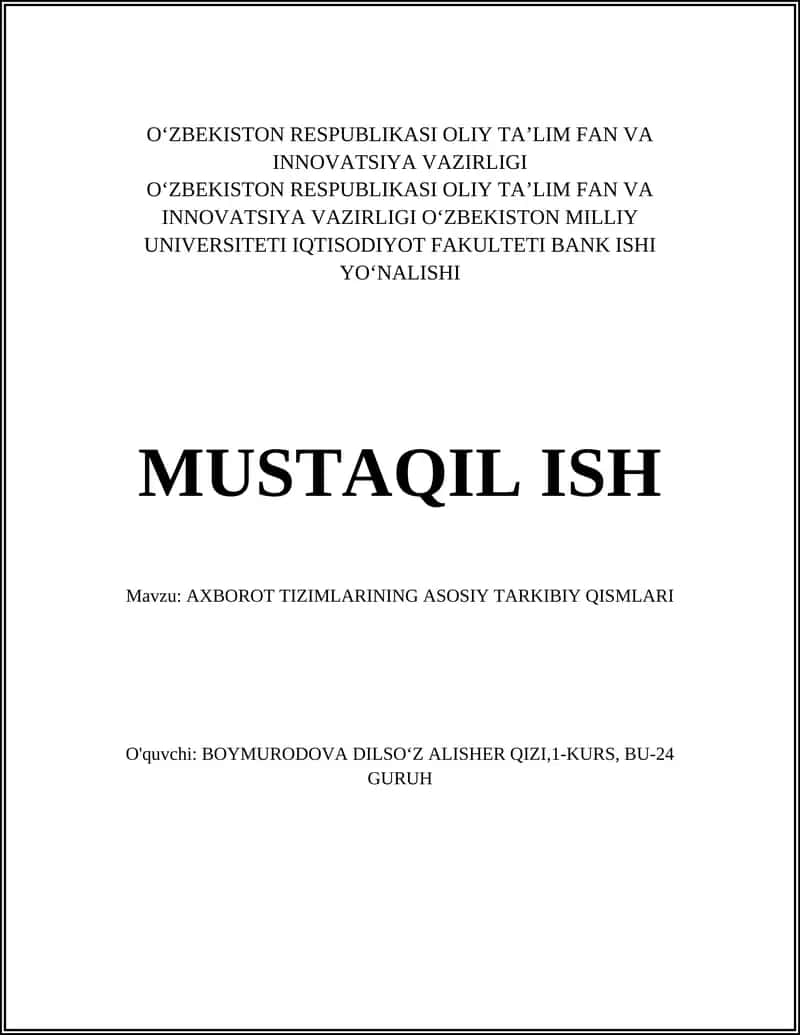 Kompyuter tizimlari