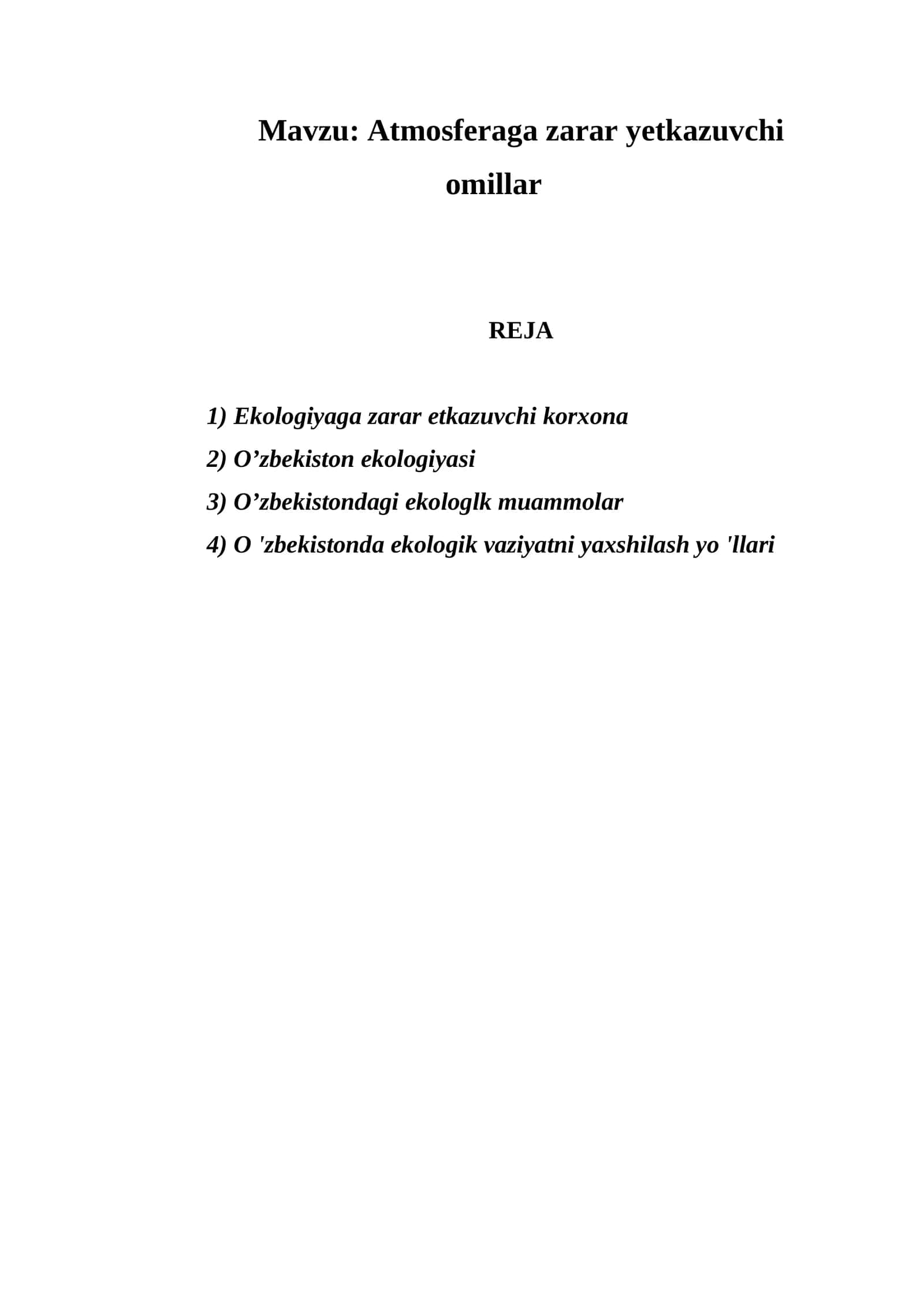 Ekologik muammolar Surxondaryo viloyatida