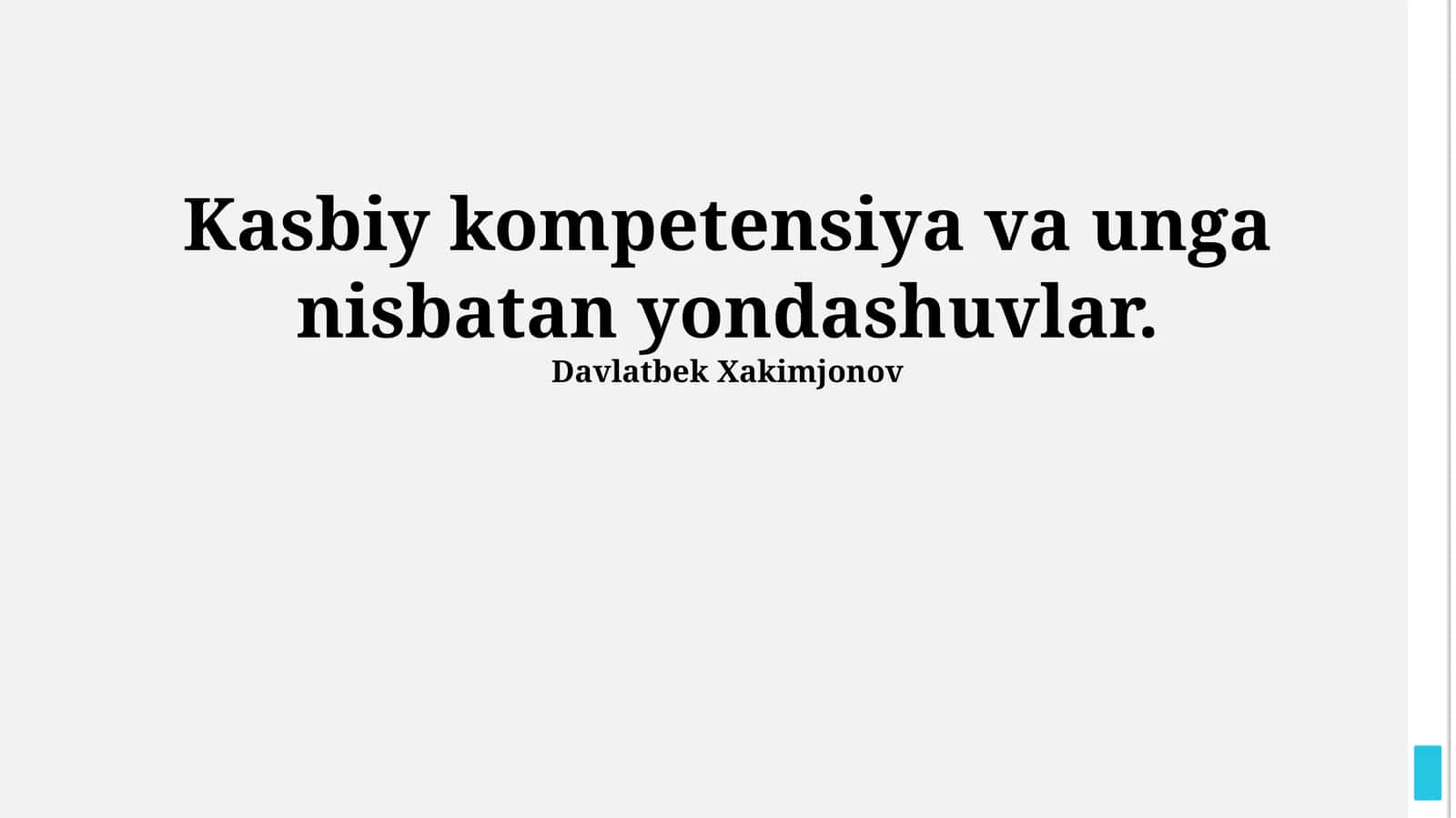 Kasbiy kompetentsiyani rivojlantirish usullari