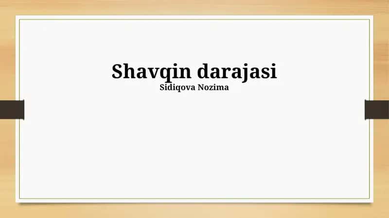 O'quv yili darajasi
