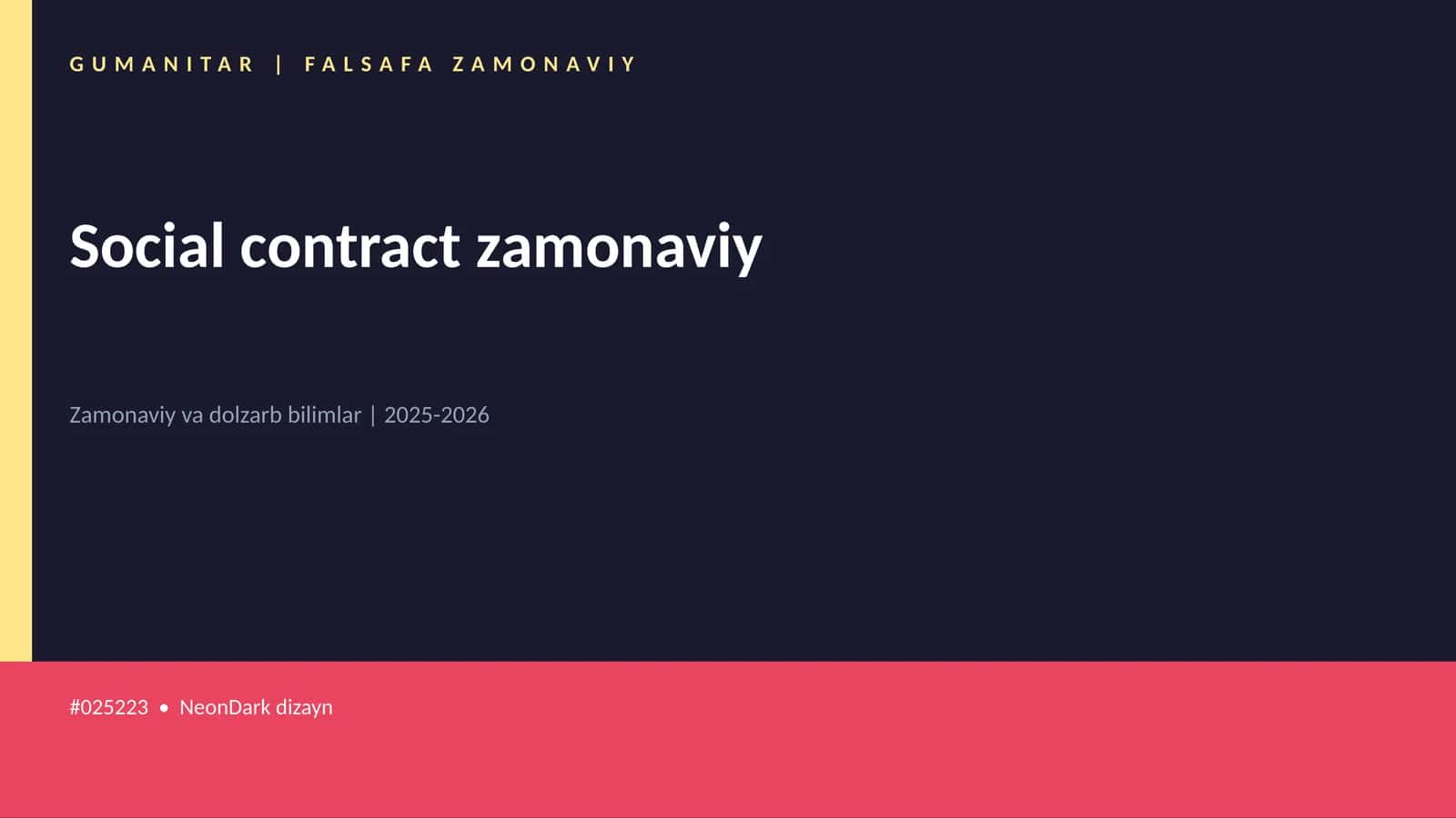 Social contract zamonaviy