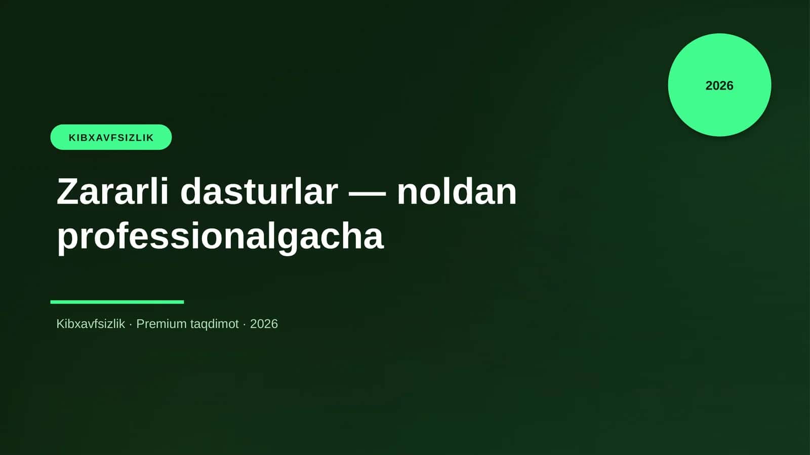 Zararli dasturlar — noldan professionalgacha