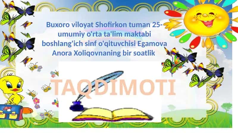 Alifbe A harfi DARS ISHLANMA