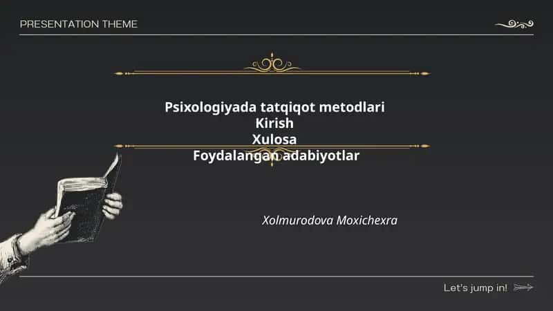 Psixologiyada tatqiqot metodlari