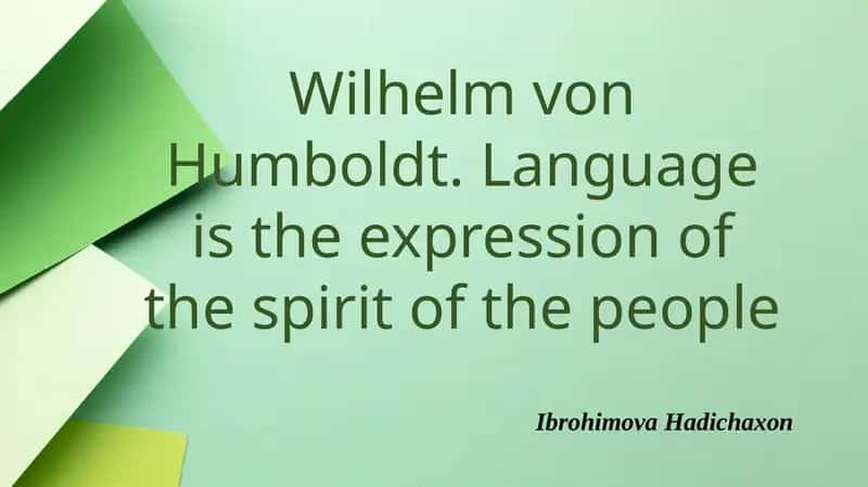 Wilhelm von Humboldt