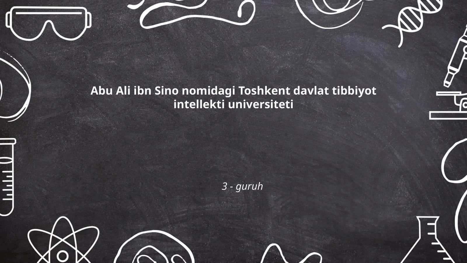 Abu Ali ibn Sino nomidagi Toshkent davlat tibbiyot intellekti universiteti