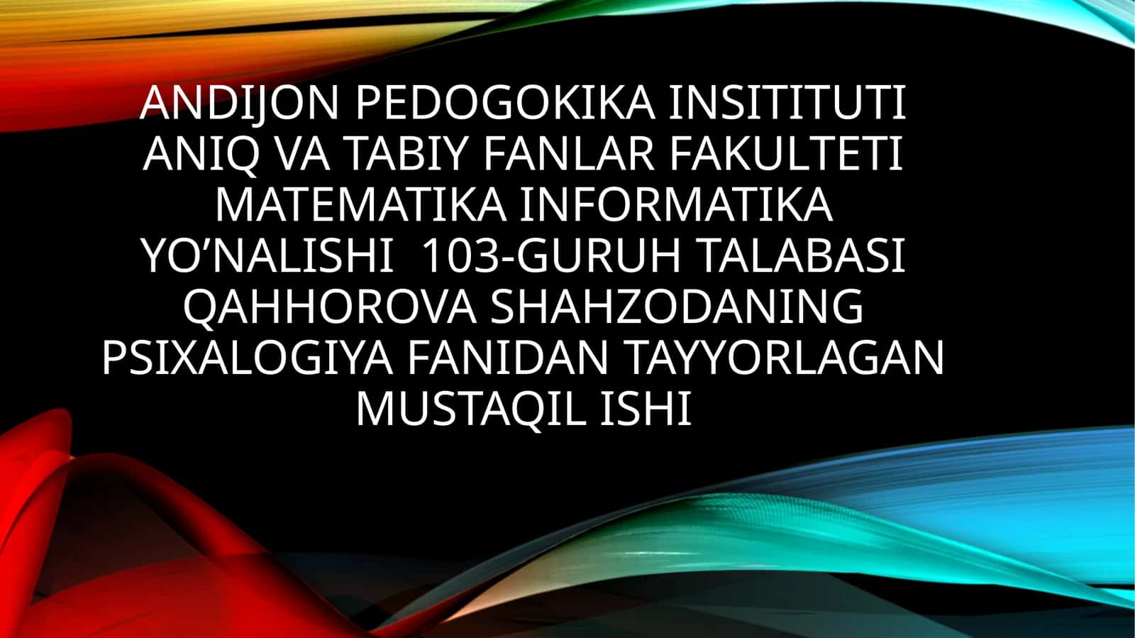 Yoshlik Davri va Uning O‘ziga Xos Psixologik Xususiyatlari