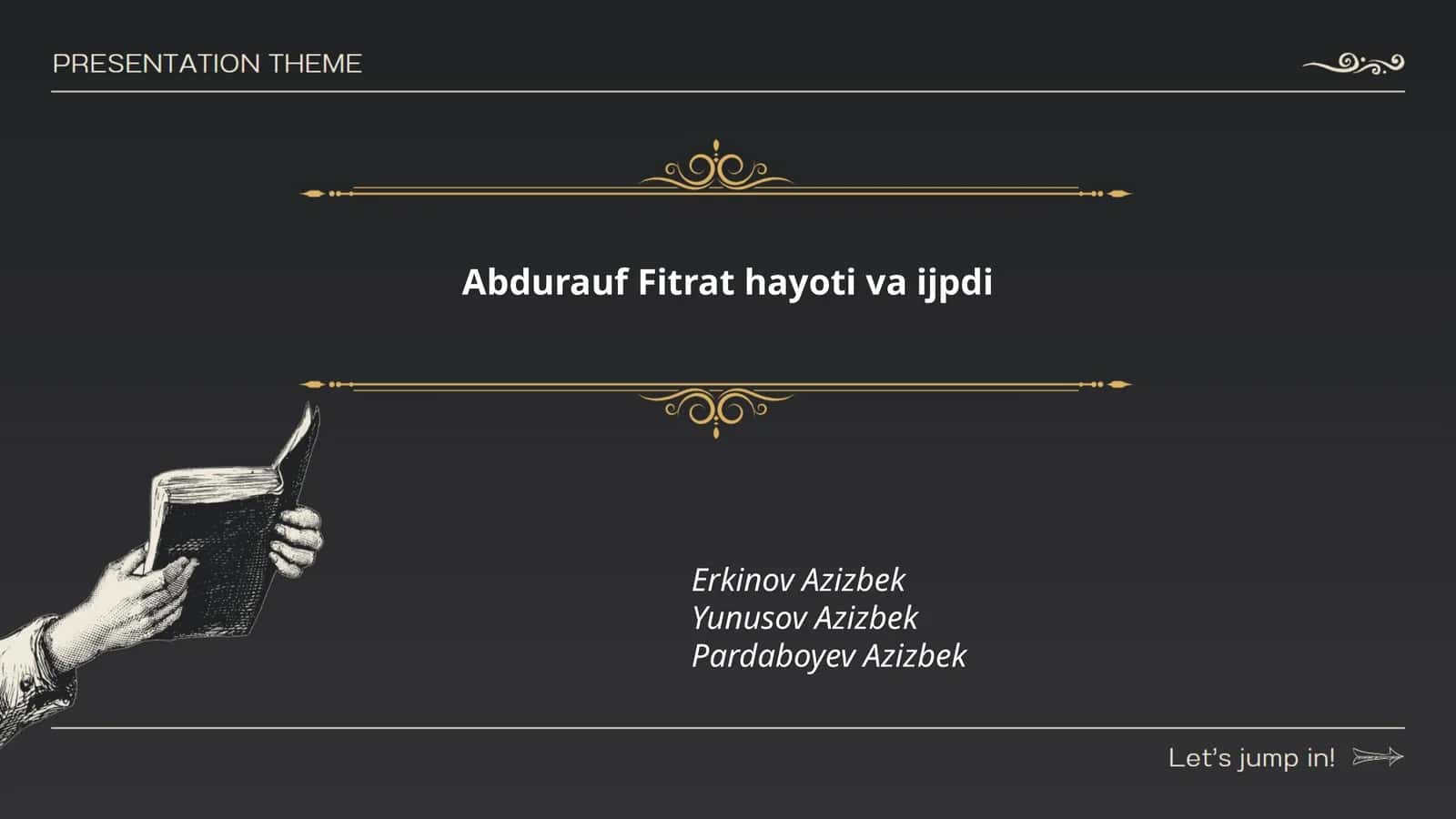 Abdurauf Fitrat hayoti va ijpdi