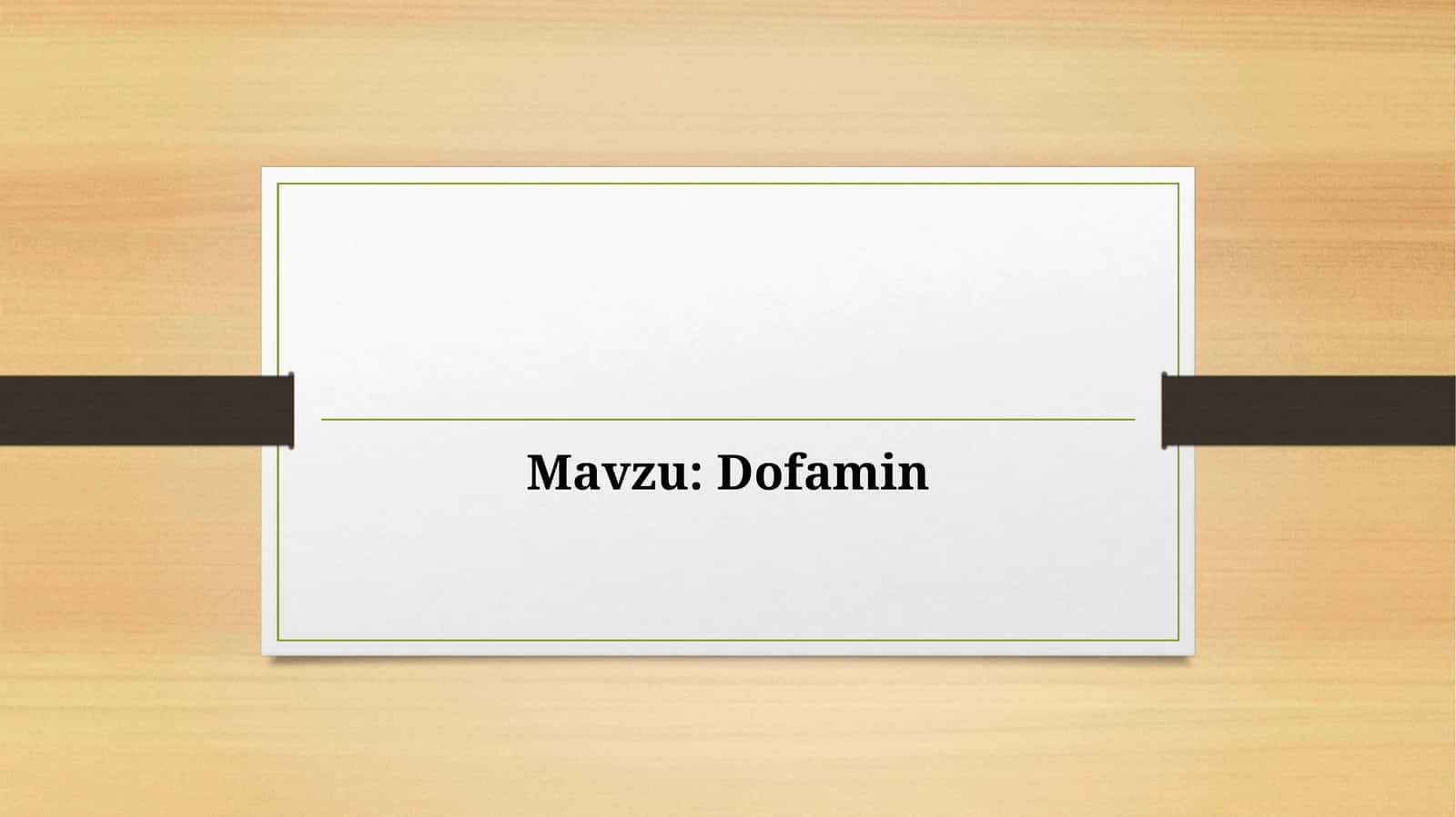 Dofamin