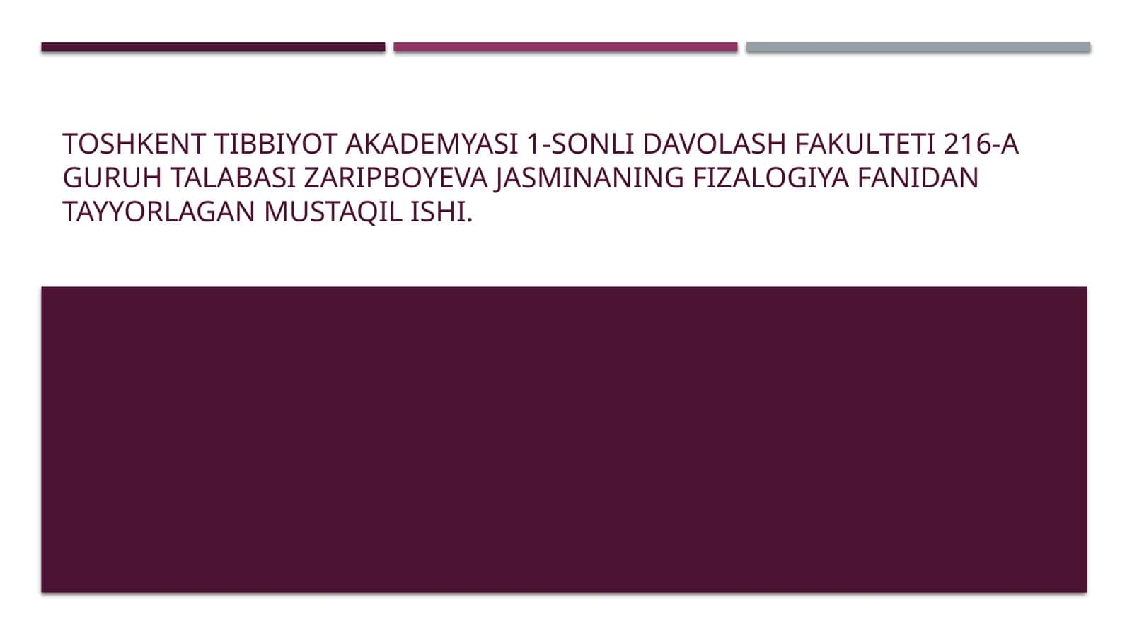 Oliyasab faoliyati fiziologiyasi