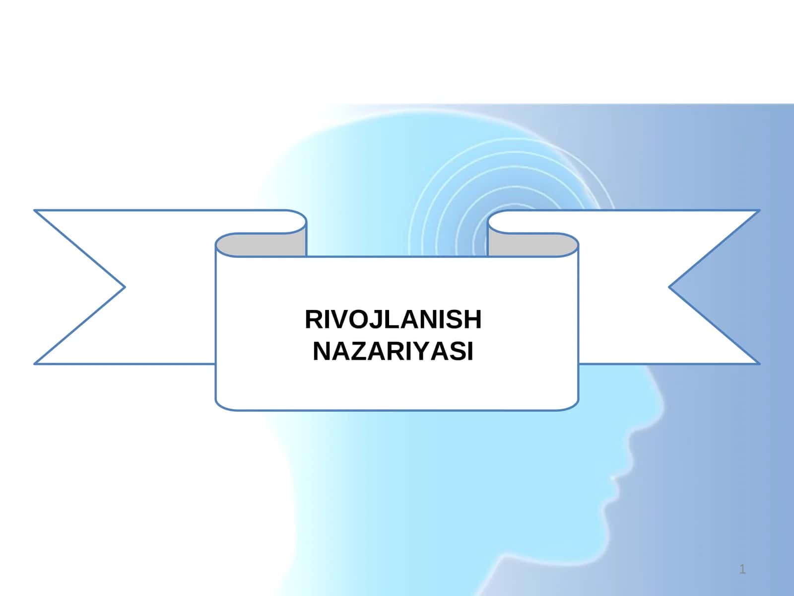 RIVOJLANISH NAZARIYASI