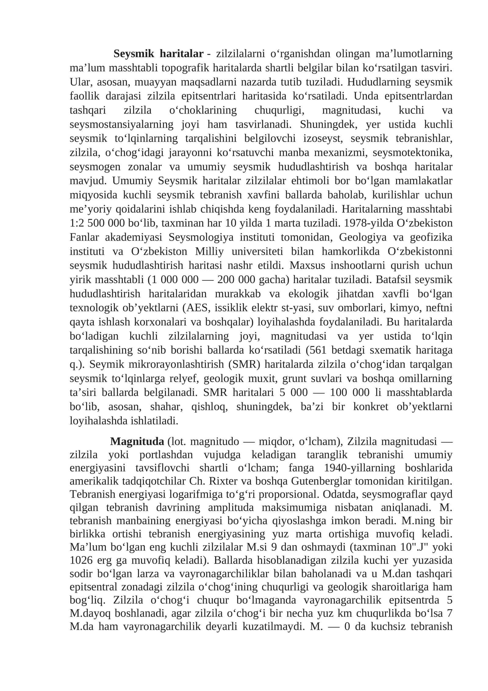 Seysmik haritalar