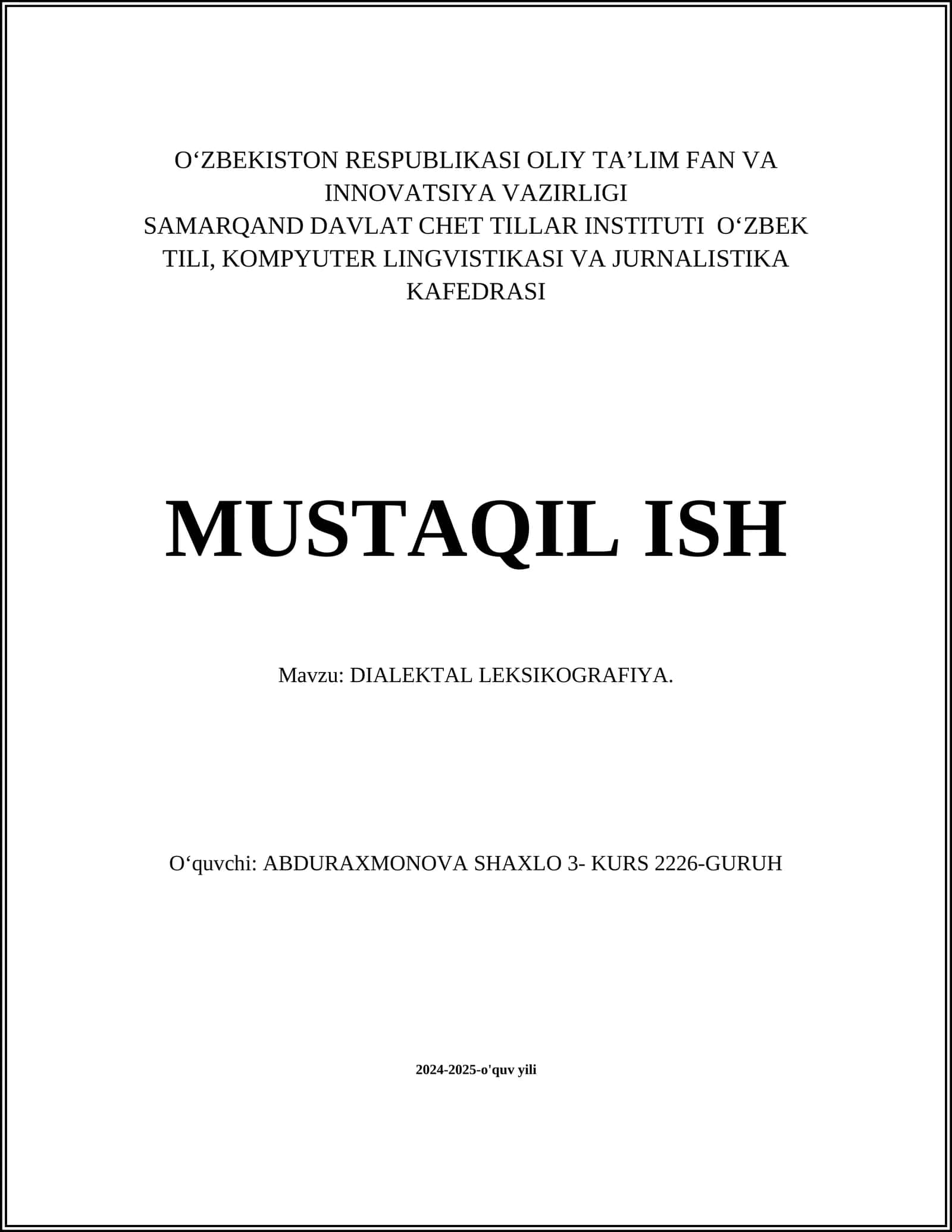 Dialektal leksikografiya