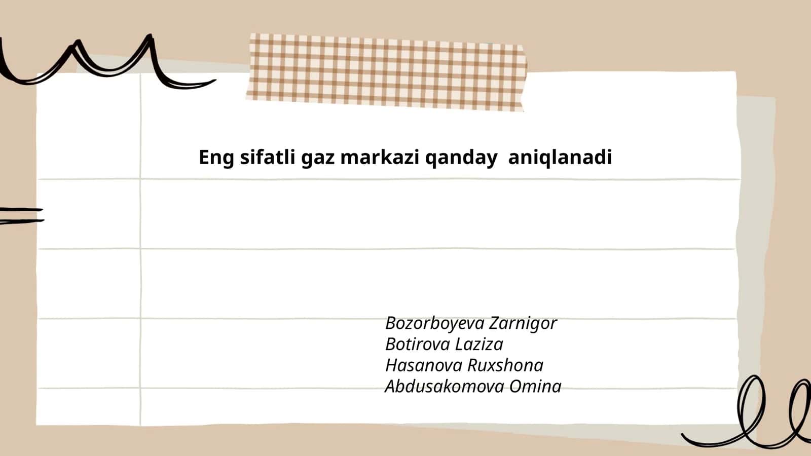 Eng sifatli gaz markazi qanday aniqlanadi